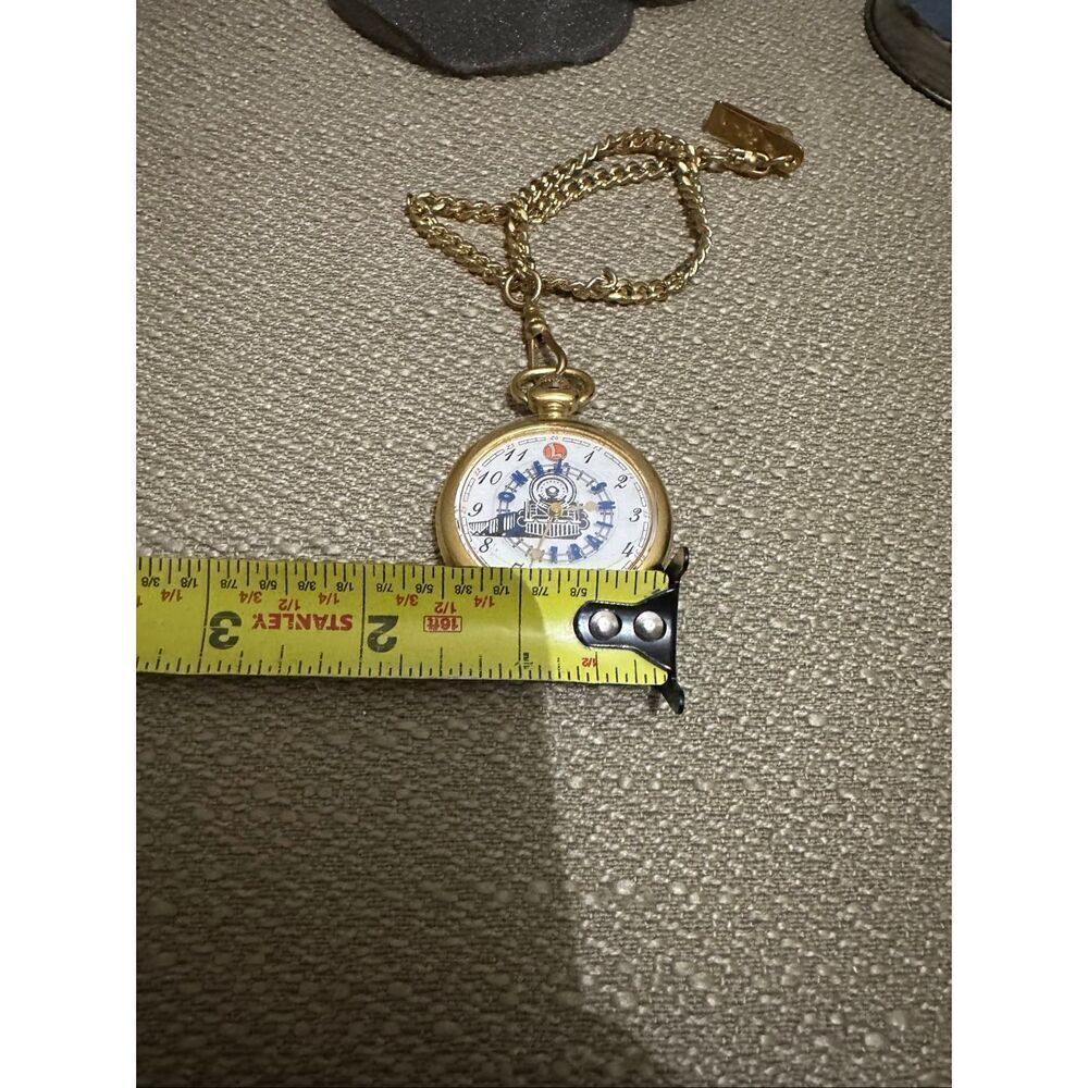 Vintage Lionel Trains Collectors Pocket Watch Gift Tin 1998 Needs Battery Motion - Picture 13 of 13